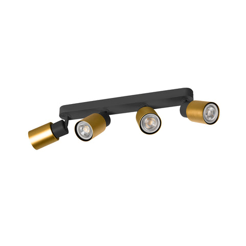 PURI 2.0 Tub lung max. 4x 6W GU10 negru / auriu