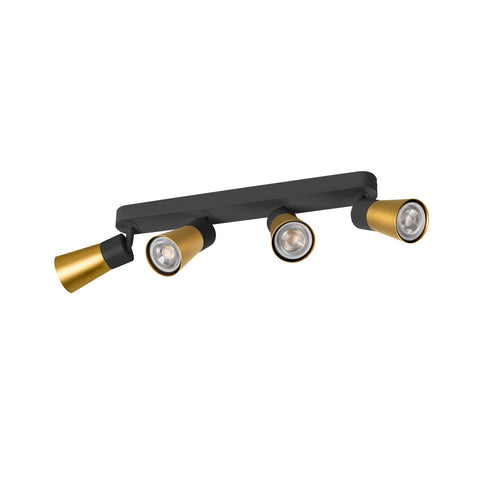 PURI 2.0 Con lung max. 4x 6W GU10 negru / auriu