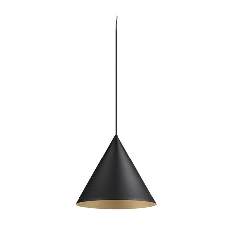 Lampa suspendata MAGICO 38 E27 1x max. 10W negru mat / auriu