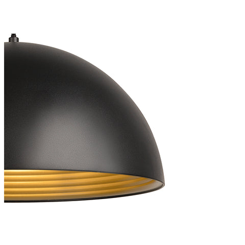 FORCHINI M 40 E27 max. 1x 40W negru mat / auriu mat