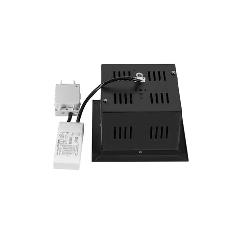 KADUX Plafoniera încasabilă single 4K DALI Touch 30° negru