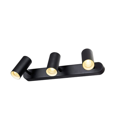 NOBLO triplu rotund 3000K 19W FAZA 32° negru