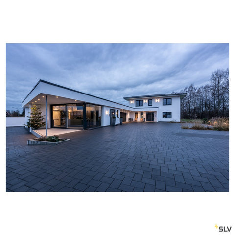 LOGS lampă de perete, pătrată, antracit, 6W LED, alb cald