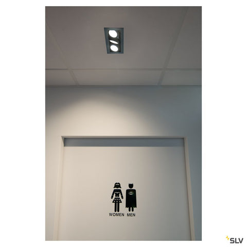 KADUX  LED Triple DL Set 3000K38°, negru mat