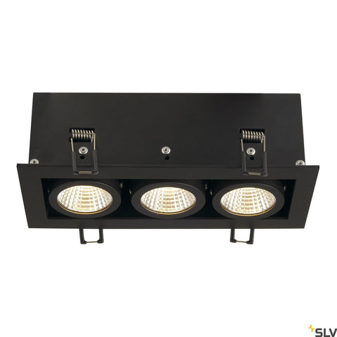 KADUX  LED Triple DL Set 3000K38°, negru mat