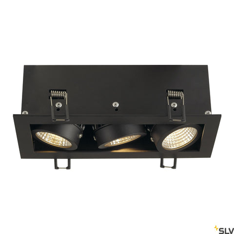KADUX  LED Triple DL Set 3000K38°, negru mat