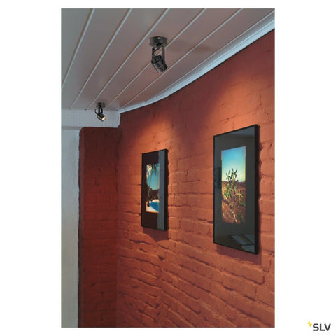 SPOT 79 GU10, negru, cu capac