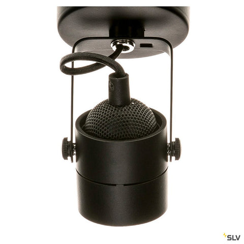 SPOT 79 GU10, negru, cu capac