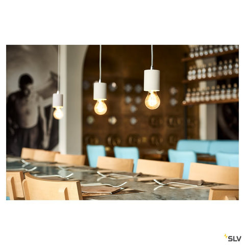 Rozeta suspensie, 1iesire, albrotund, incl. Disp.detens.