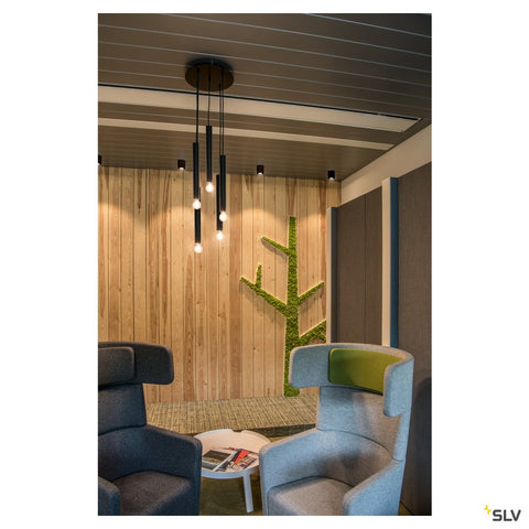 FITU PD, indoor pendant, E27, black, max. 60W