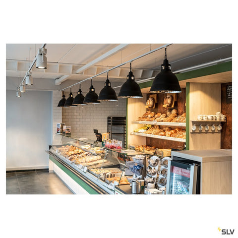 PARA 380 reflector luminaire, black, E27, max. 260W