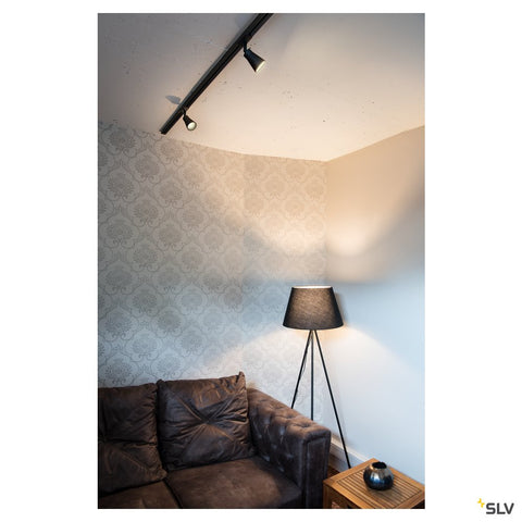 FENDA E27 lampa de podea,negru mat