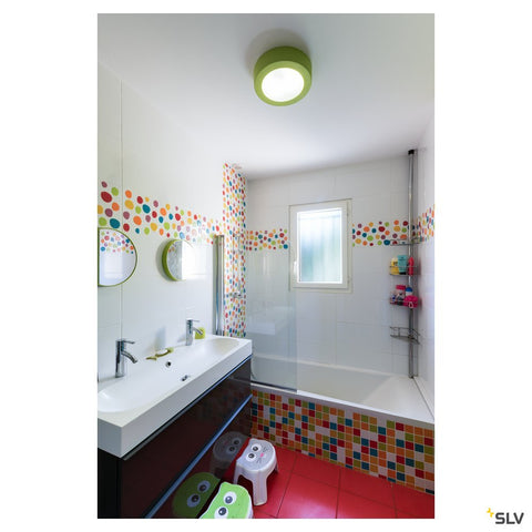 Plafonieră, GL 105 E27, rotund, alb plaster, max. 15W