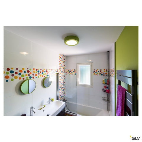 Plafonieră, GL 105 E27, rotund, alb plaster, max. 15W