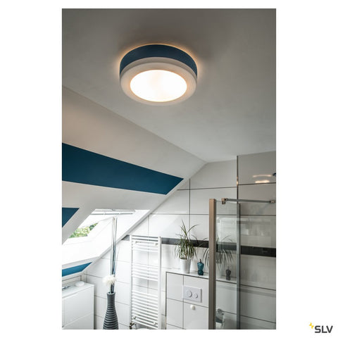 Plafonieră, GL 105 E27, rotund, alb plaster, max. 15W