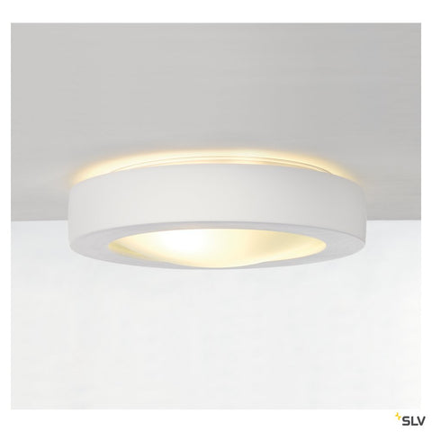 Plafonieră, GL 105 E27, rotund, alb plaster, max. 15W