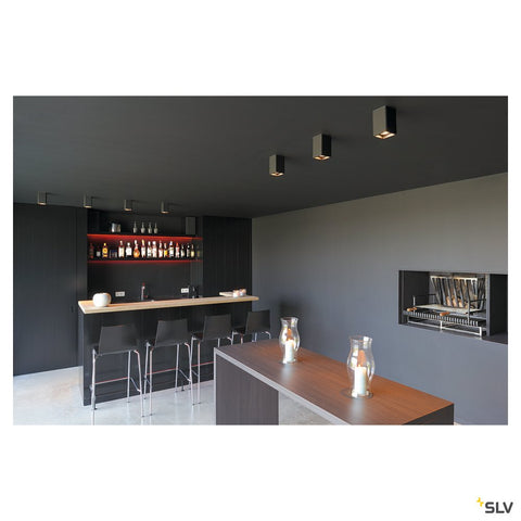 PLASTRA, CL-1, pătrat, ghips alb, GU10, max. 35W