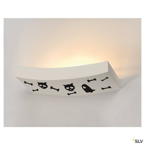 Aplică  GL 102 CURVE, gips alb, R7s 78mm, max. 100W