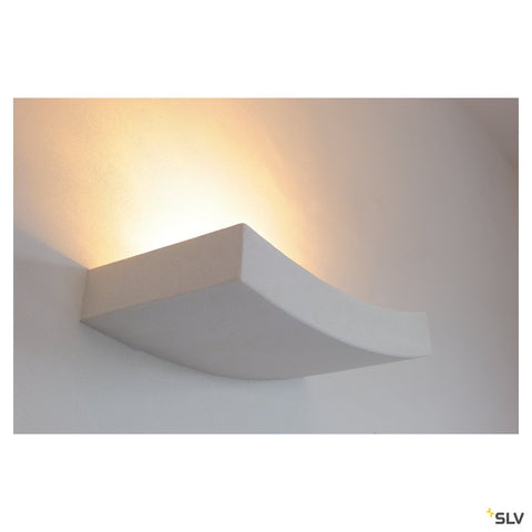 Aplică  GL 102 CURVE, gips alb, R7s 78mm, max. 100W