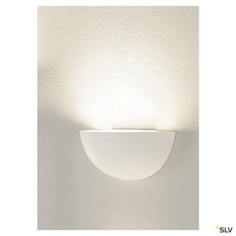 Aplica, GL 101 E14, semirotund, alb plaster, max. 40W