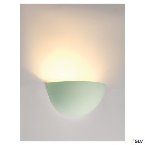 Aplica, GL 101 E14, semirotund, alb plaster, max. 40W