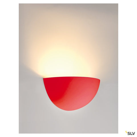 Aplica, GL 101 E14, semirotund, alb plaster, max. 40W
