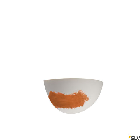 Aplica, GL 101 E14, semirotund, alb plaster, max. 40W