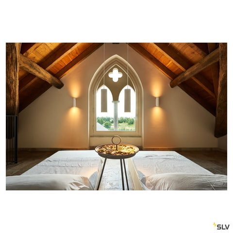 PLASTRA WL Tube, 2xGU10, Gipsrotund