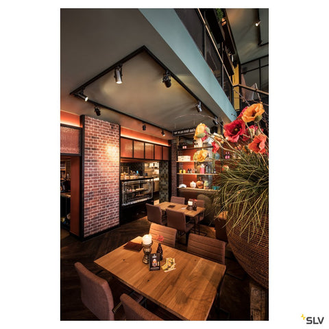 Spot EURO SPOT GU10, max. 25W, incl adaptor 3P, negru