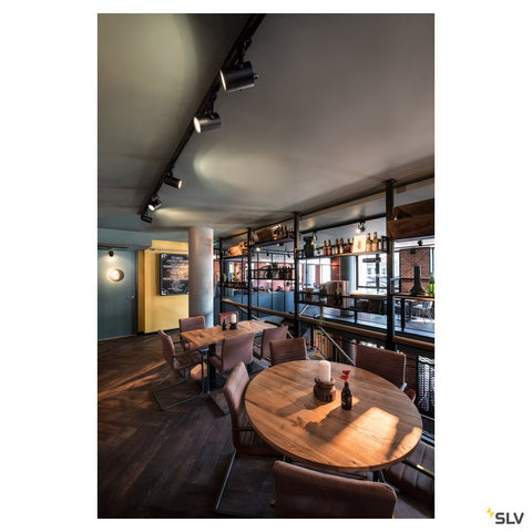 Spot EURO SPOT GU10, max. 25W, incl adaptor 3P, negru