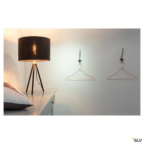 FENDA E27 lampa de masa,negru matc