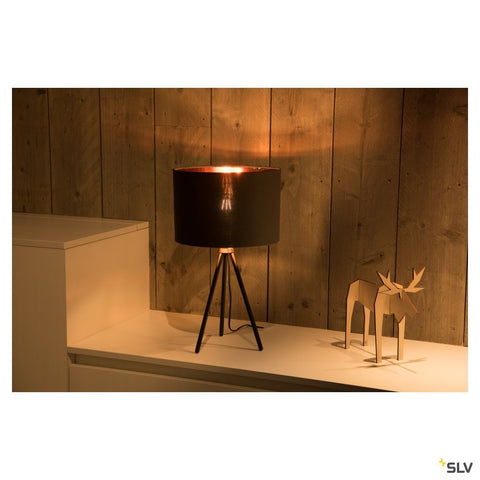 FENDA E27 lampa de masa,negru matc