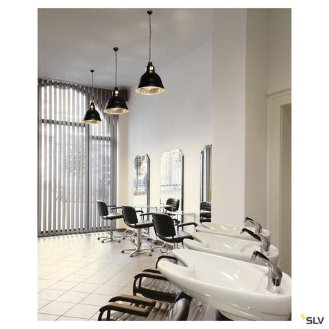 PARA 380 reflector luminaire, black, E27, max. 260W