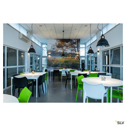 PARA 380 reflector luminaire, black, E27, max. 260W