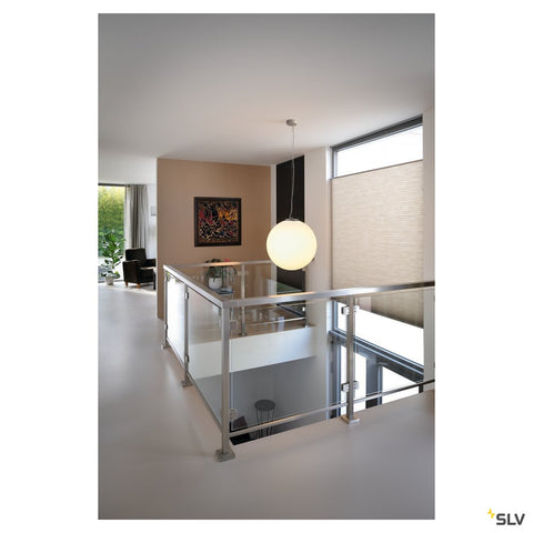 ROTOBALL E27 lampă pendul, alb plastic, E27, max.60W