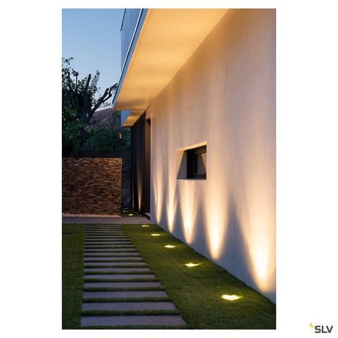 ROCCI incastrat podea, 6W, 3000K, IP67, patrat, Inox