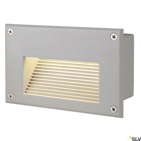 BRICK LED aplica, gri argintiu, cald-alb LED