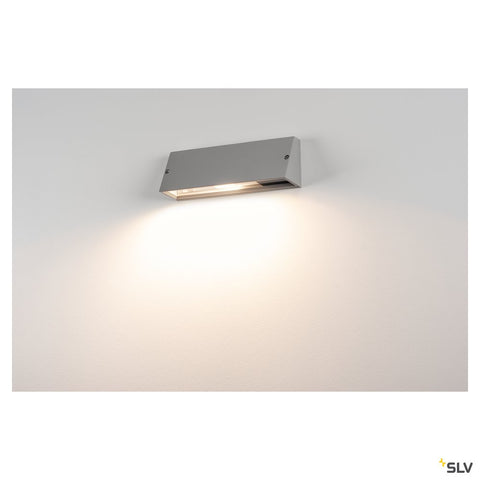 PEMA SQUARE lampă de perete, gri argintiu, E27, max. 15W