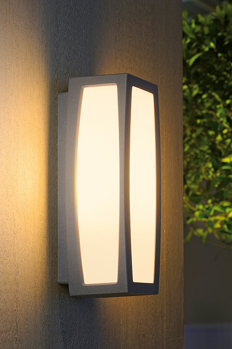 MERIDIAN BOX lampă de perete E27, gri argintiu