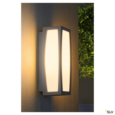 MERIDIAN BOX wl, silvergrey,E27,max.20W,with motion detector