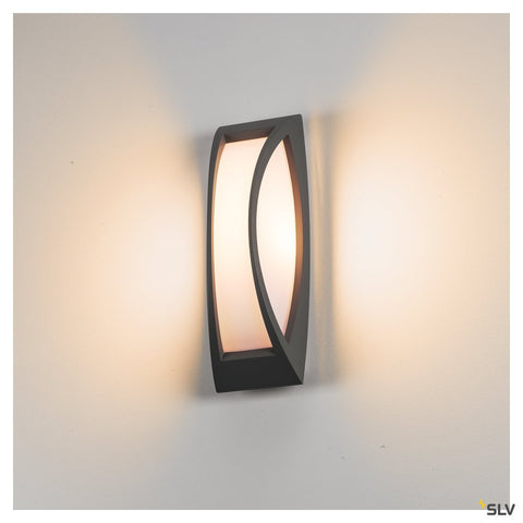 MERIDIAN II, lampă de perete, antracit, E27, max. 60W