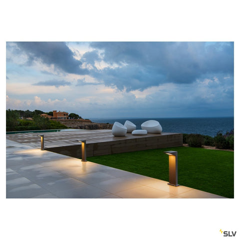 IPERI 50 stâlp pitic, antracit, 48 LED, alb neutru, 4000K