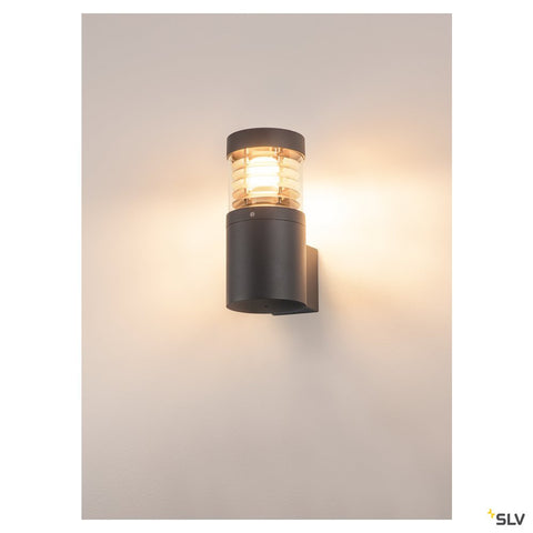 F-POL WALL de perete, E27, max. 20W,rotund, anthracit