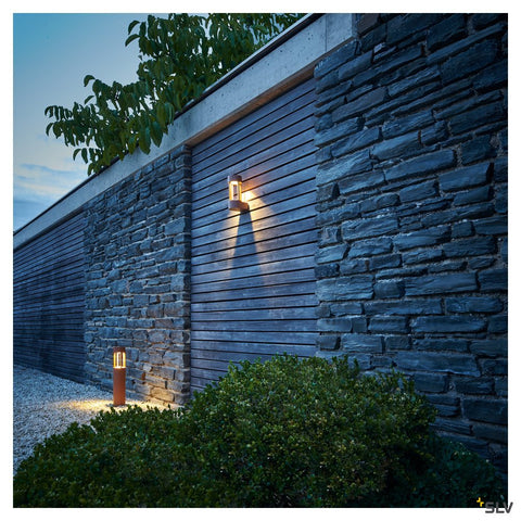 SLOTS 45 lampa de podea, 6,3W LED, alb cald, ruginiu