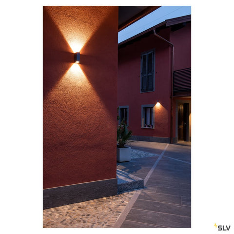 QUAD 2 XL LED de perete, 2x3,2W, 3000K, anthracit