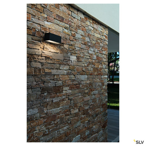 BOX R7s lampă de perete, pătrat, antracit, R7s, max. 80W