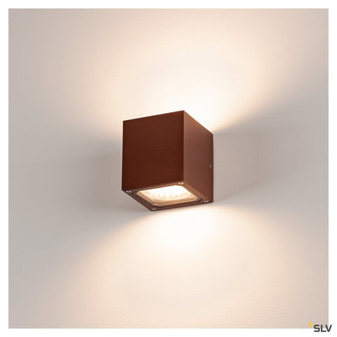 SITRA CUBE aplica, cubic, ruginiu, GX53, max. 9W