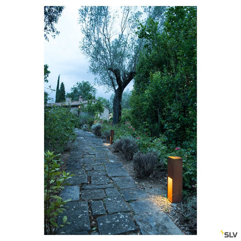 RUSTY 50 LED SLOT de exterior, 3000K, IP44, fier ruginiu