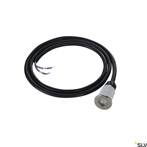DASAR LED MINI incastrat podea., 2W, 3000K, patrat, Inox