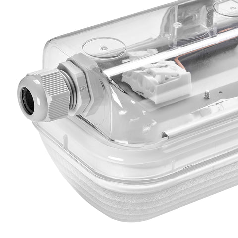 LINDA LED Transparent 2x20W, 4000K, 6188lm, IP65, L=1570mm